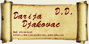 Darija Đakovac vizit kartica